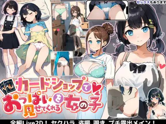 【SLG/互动/8月新作】在卡牌店里展示胸部的女生（カードショッ… [PC+1.7G]-小黄鸭acgn