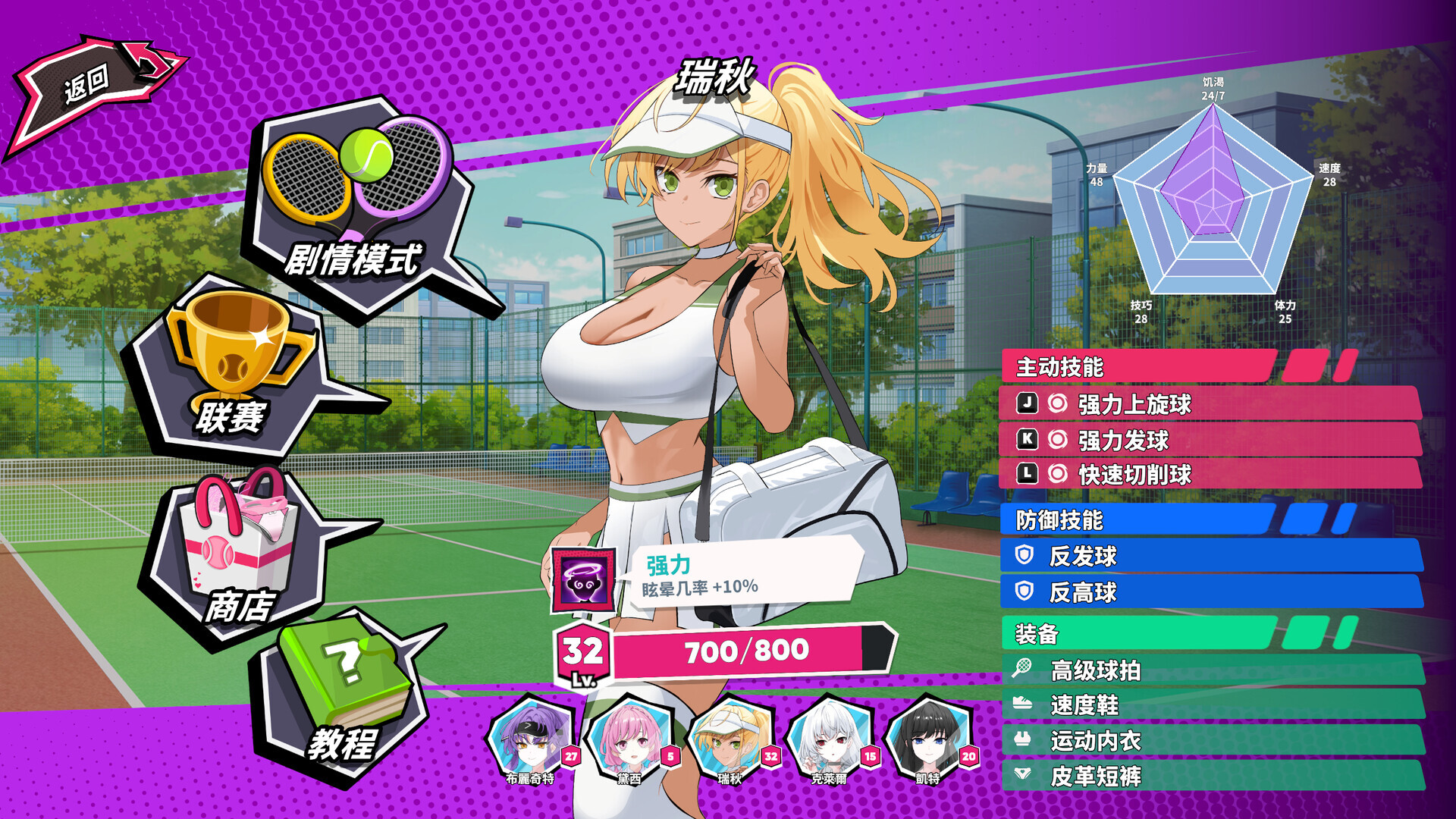 图片[2]-【亚洲风SLG/动态/PC】网球天使 TENNIS ANGELS EX STEAM官方中文步兵版 [PC]-小黄鸭acgn